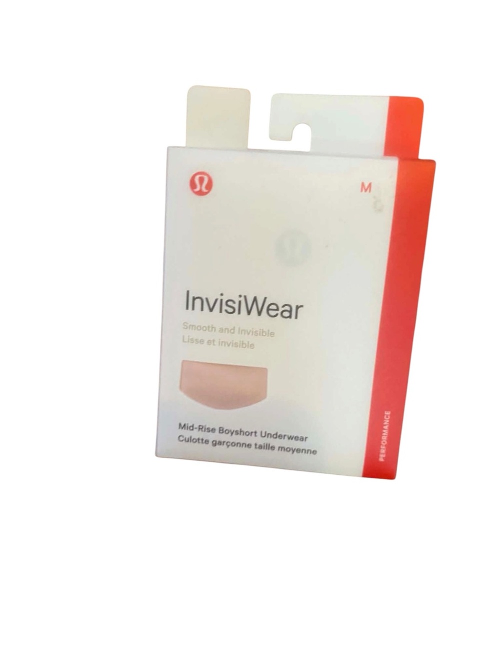 NWT Lululemon InvisiWear Mid-Rise Boyshort Size medium MINK